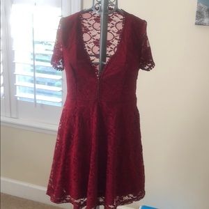 Beautiful red lace dress